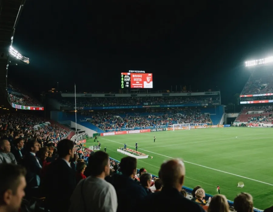 世界盃淘汰賽場館氛圍示意